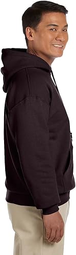Miniatura 4 de Gildan Sudadera con capucha de forro polar para hombre, estilo G18500 L DARK CHOCOLATE