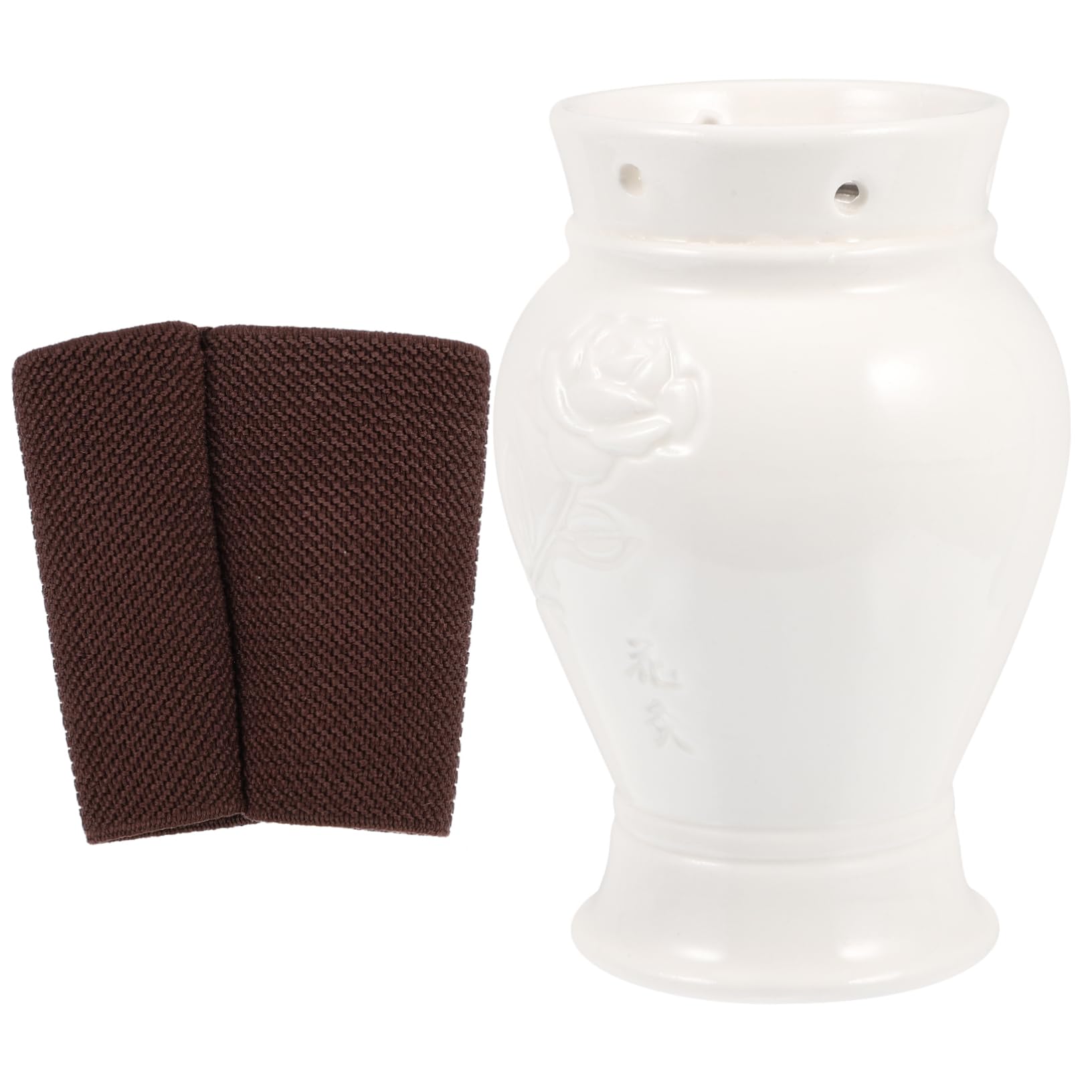 FRCOLOR 1pc Cup Rack Tools Cone Holder Stand Moxa Cone Burner Holder Moxa Massage Pot Portable Tools Holder Moxa Massage Can Moxa Pot White Ceramics