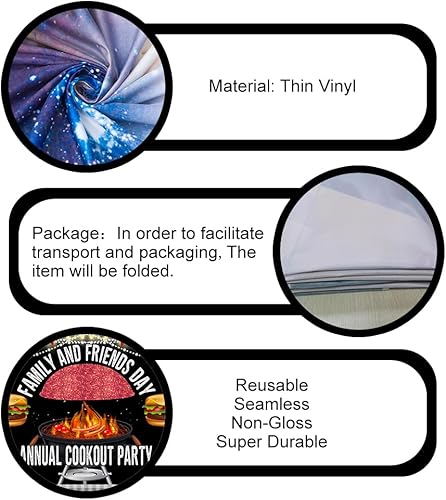 Miniatura 5 de Telón de fondo de pícnic de 7 x 5 pies para el día de la familia y los amigos anuales para fiestas de coctelera de fotos de fiesta de verano,