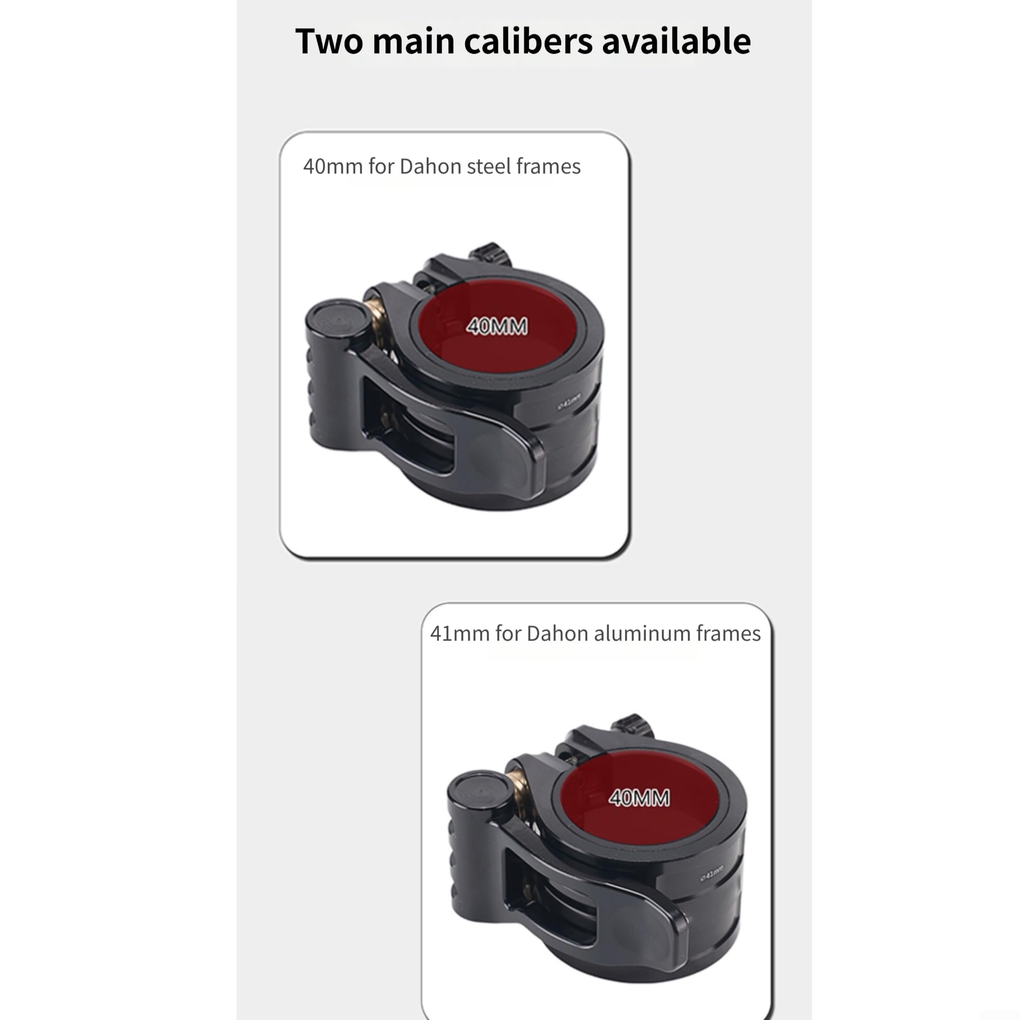Collare di sedile leggero in alluminio CNC 41mm antiscivolo | Meccanismo di blocco sincronizzato, maggiore stabilità, non scivola, guida sicura, leva a sgancio rapido