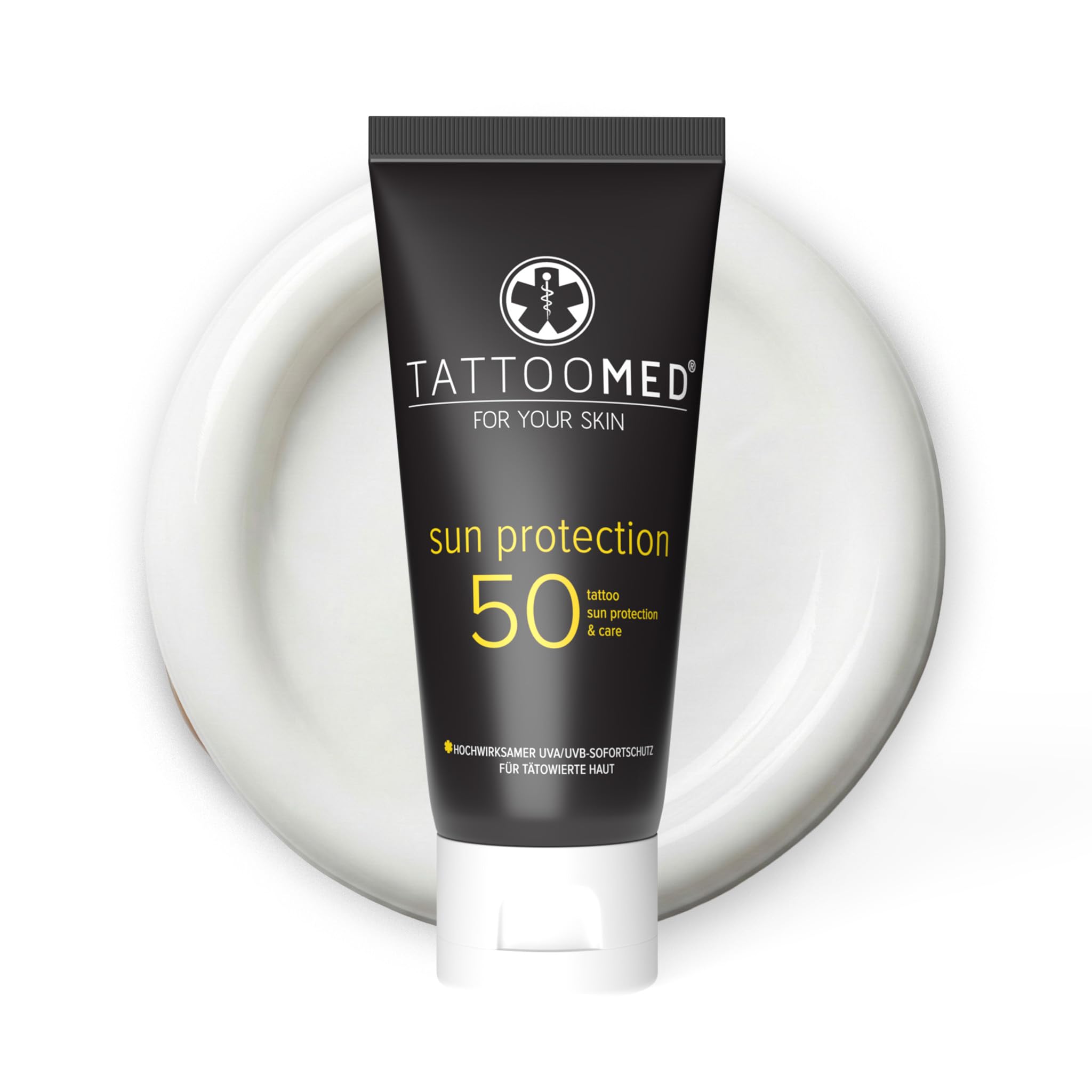 TattooMed Sun Protection SPF50 100ml - tattoo sun protection, color protection, tattoo care & cream by TattooMed