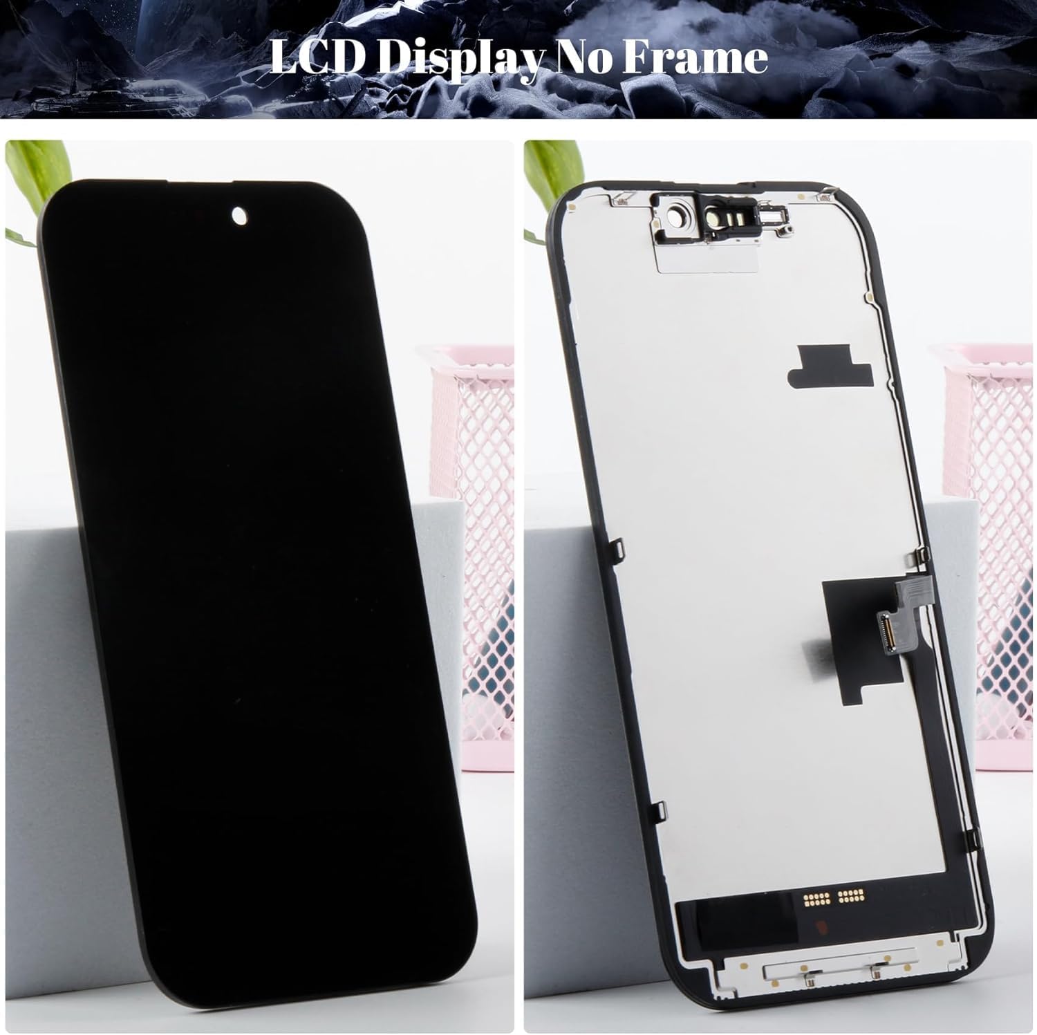 Incell for iPhone 16 Pro Screen Replacemet for iPhone 16 Pro A3293 LCD Display for iPhone 16 Pro A3083 A3292 A3294 Touch Screen Digitizer Display Assembly Repair Kits Without Frame(Black) 6.3''