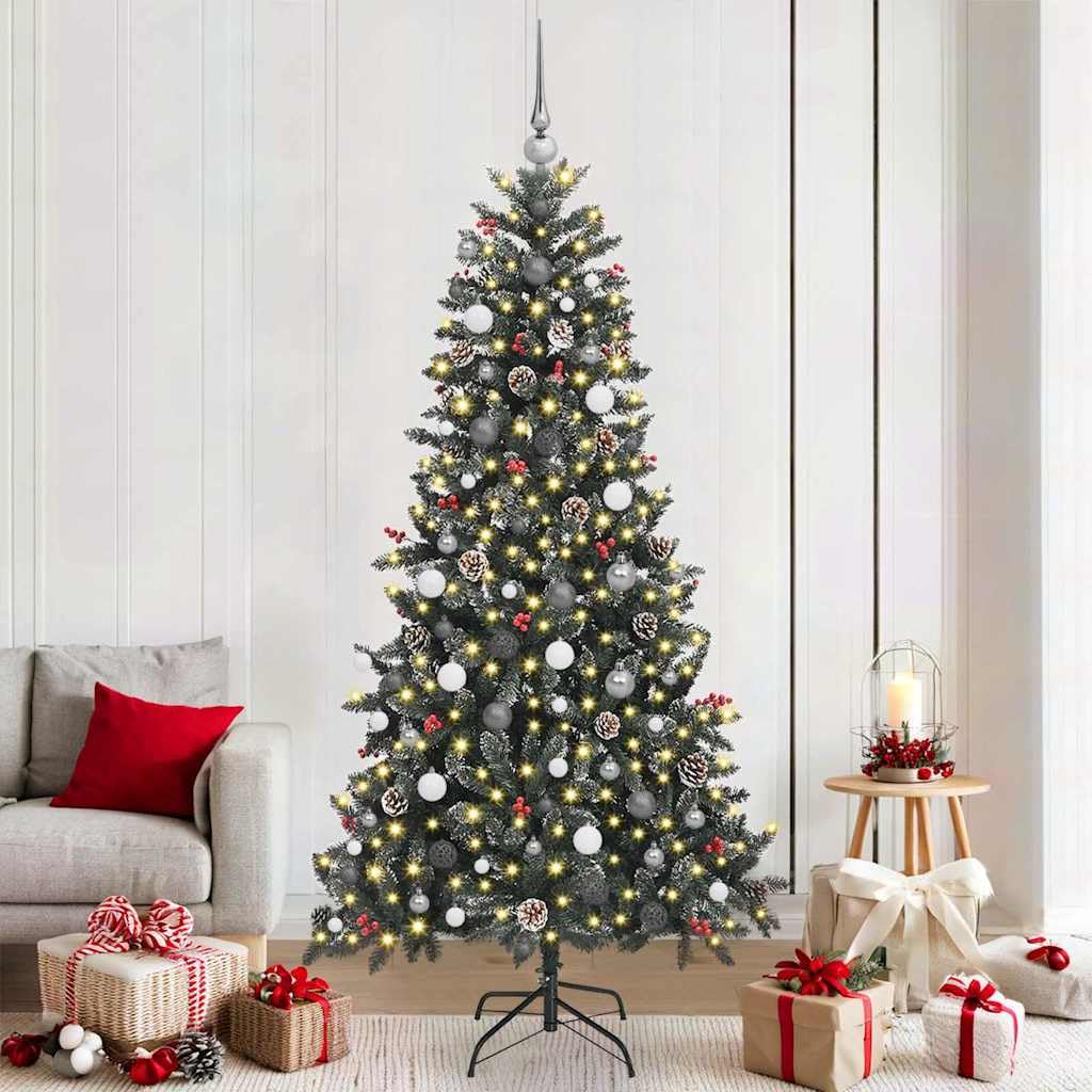 Árbol de Navidad artificial de 210 cm ideal para reunir a la familia en el hogar