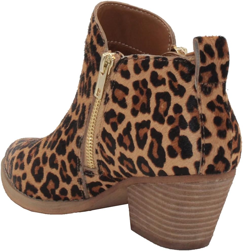 Very Volatile Women's Bootie Ankle Boot, Tan Leopard, 7.5
