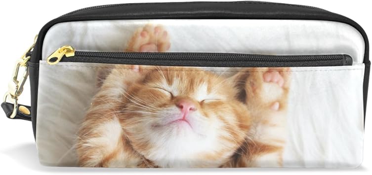 Amazon Co Jp バララ La Rose ペンケース ペンポーチ 高校生 男子 女子 おしゃれ かわいい 大容量 Pu 革 可愛い ネコ 猫柄 筆箱 化粧ポーチ 収納 小物入れ 中学生 小学生 シンプル オフィス用 文房具 オフィス用品