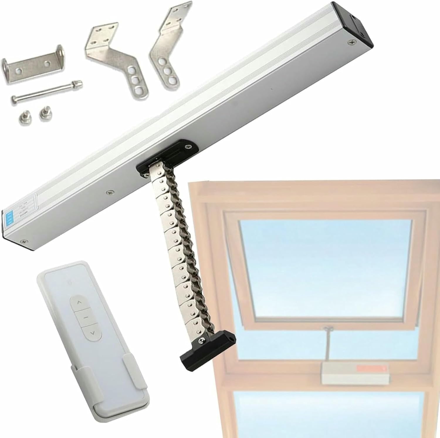 Automatic Single Chain Window Opener,Electric Skylight Window Greenhouse Roof Vent Window Opener Actuator-