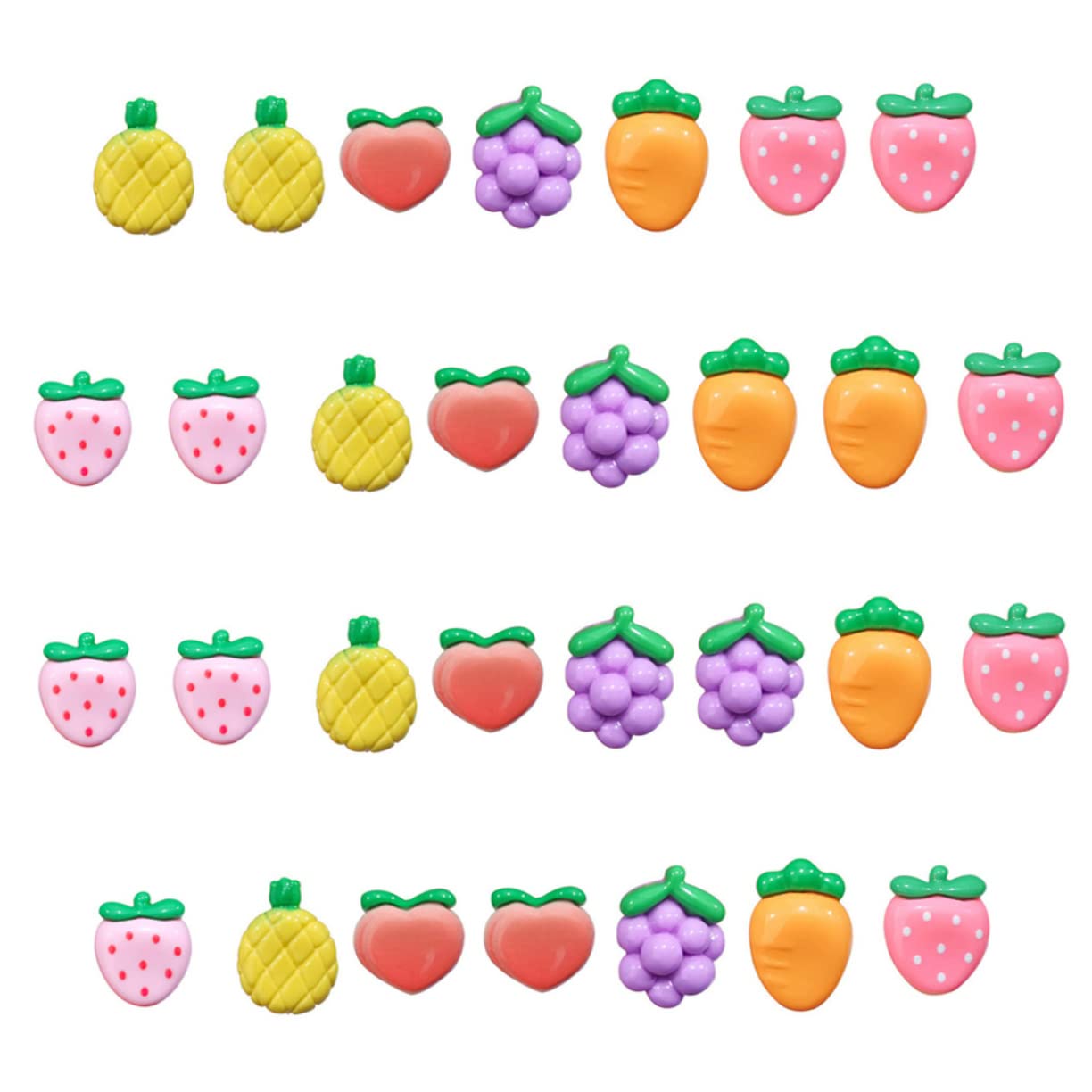Operitacx 3 Sätze Pushpins Aus Resin Kreative Wand Pinnnadeln Für Pinnwände Karten Büro Und Schulbedarf Dekorative Reißzwecken Obstdesign Für Notizen Und Fotos 30 Stück * 3