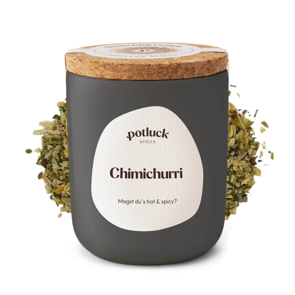 Potluck | Chimichurri | Gewürzmischung im Keramiktopf | 60g | Mit natürlichen Inhaltsstoffen