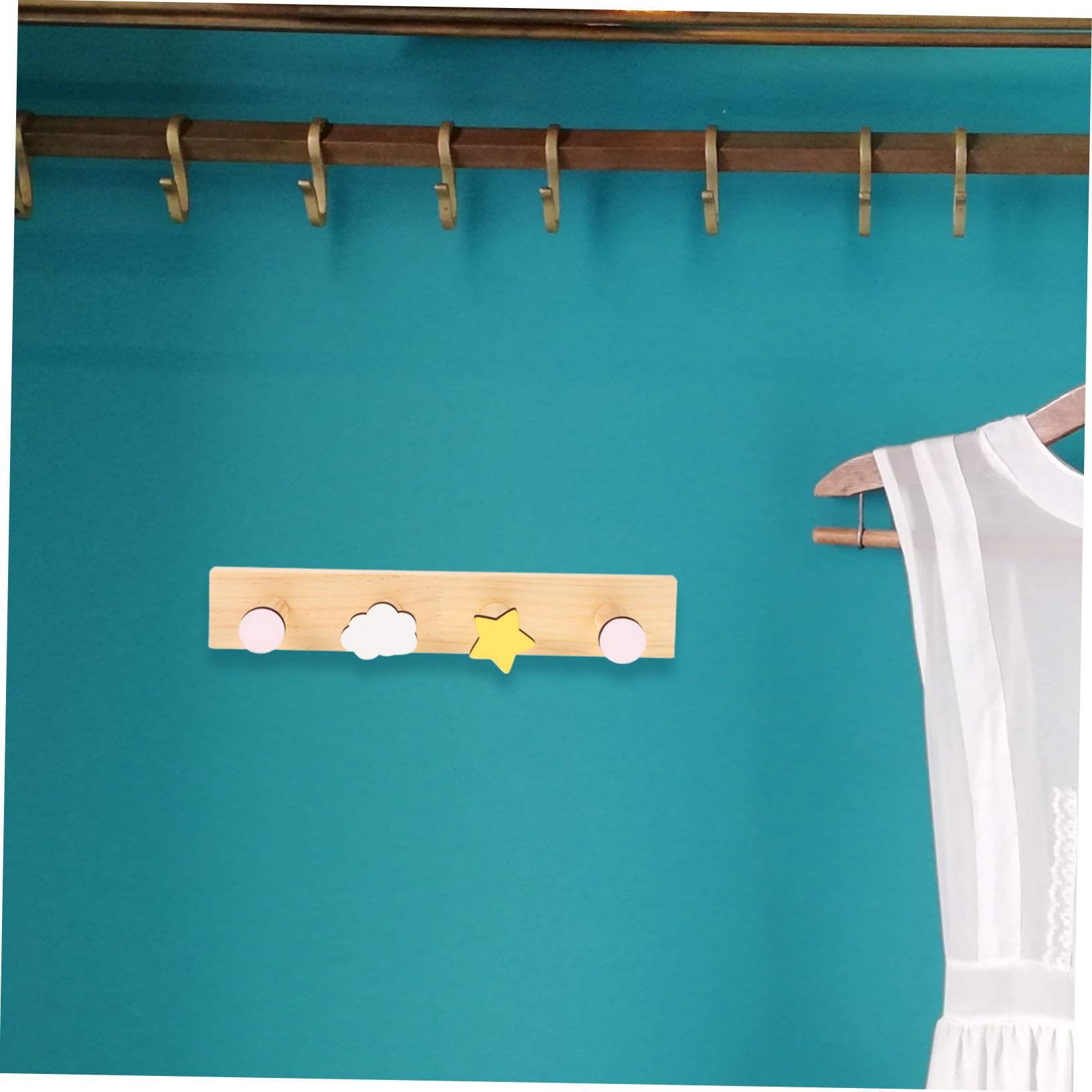 Creativo Gancho de Madera para Habitación Infantil, Pared