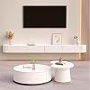Wall-Mounted Floating TV Stand Entertainment Center with Storage Cabinet for Living Room, 160CM/62.9 Media Console, Modern Large TV Bench, Stylish Home Furniture Solution