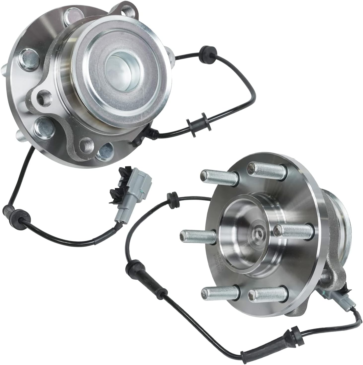 Detroit Axle - RWD 4pc Front Wheel Bearing & Hubs Kit for 2005-2019 Nissan Frontier 2005-2015 Xterra 2009-2012 Suzuki Equator, 2 Wheel Bearings and Hubs 2 Wheel Bearing Modules Replacement