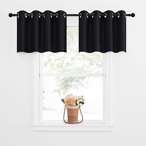 Miniatura 219 de NICETOWN Cortinas Opacas para Ventana de Guardería - Tratamiento de Ventana con Parte Superior de Ojales, Paneles de Cortinas Opacas (Verde Biscotti