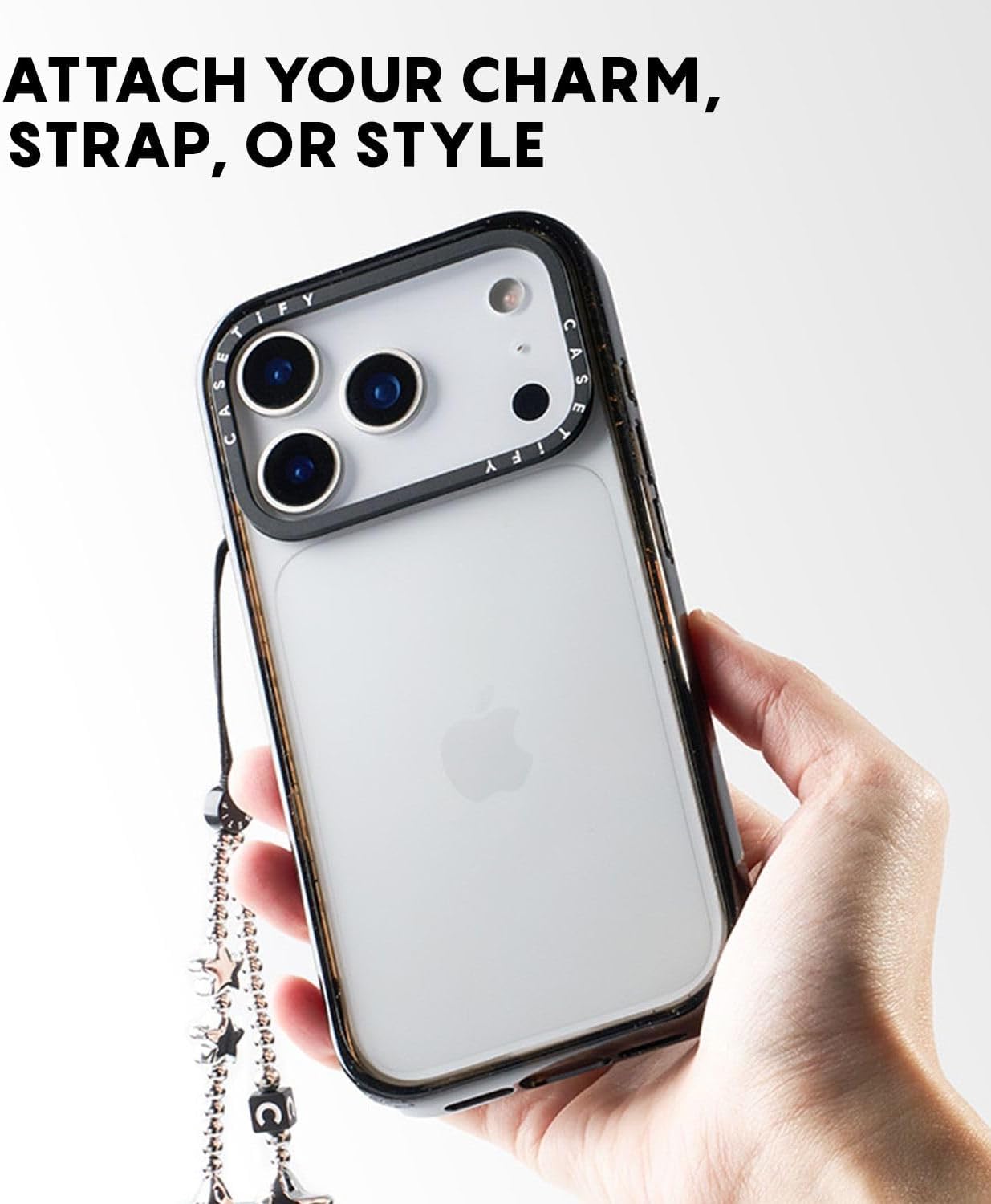 CASETiFY Impact iPhone 17 Pro Max Case [Slim/Wireless Charging Compatible / 8.2 ft. 4X Military Grade Drop Protection] - Cheetah Paradise Pink - Clear Black - Image 8