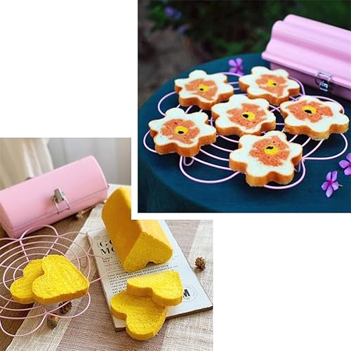 Miniatura 5 de Molde para pan, creativo molde para tostadas de pan en forma de corazón, no pegajoso, acero al carbono, 15.87 oz, plato para hornear ZHANGXIAO