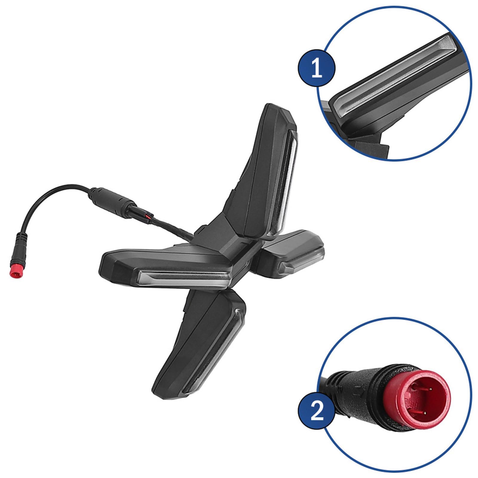 Phares étanches pour trottinettes électriques - Lumière LED lumineuse - Pour améliorer les réglages automatiques de la luminosité