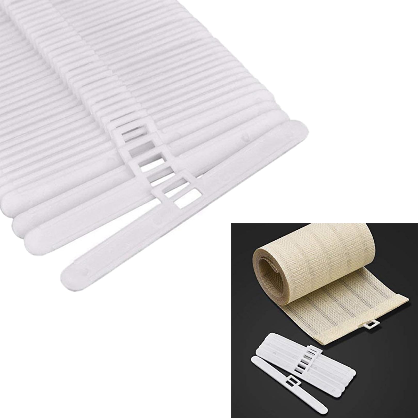 10pcs Vertical Blind Top Hangers,Vertical Blind Top Hangers 3.5inch 89mm Slats Spare Parts For Vertical Blind Repair,Vertical Blind Plastic DIY Replacement,Fits for 3.5inch Vertical Blind Slats,White