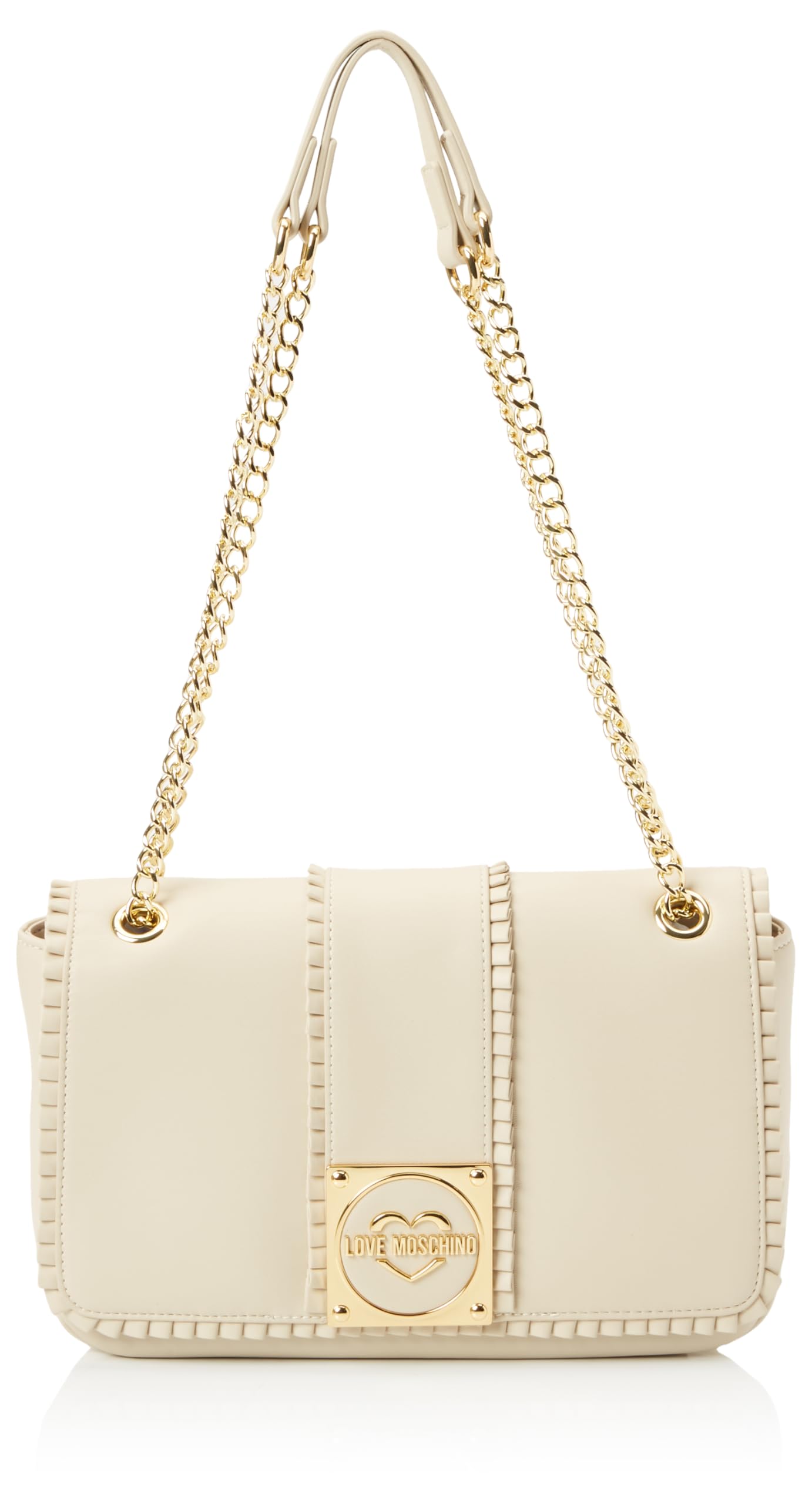 Love Moschino JC4270PP0IKF0110, Women's Shoulder Bag, Ivory, ivory (ral 1013), 26X17X7