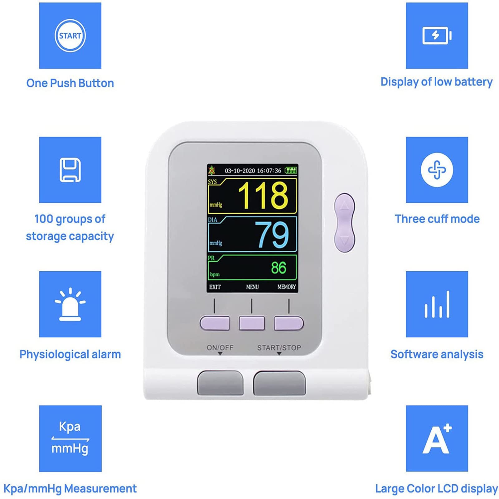Digital Veterinario Medidor Tension Arterial,Esfigmomanómetro Tunel,Tensiómetros De Brazo,Para Gatos,Perros,Animalesmonitor De Presión Arterial