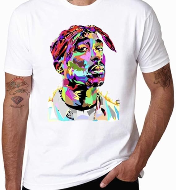 Amazon Hiphop アイテム専門店 Dzd 2pac Hiphop 伝説のラッパー Tシャツ サイズs Xxxl メンズ レディース ユニセックス Tシャツ カットソー 通販