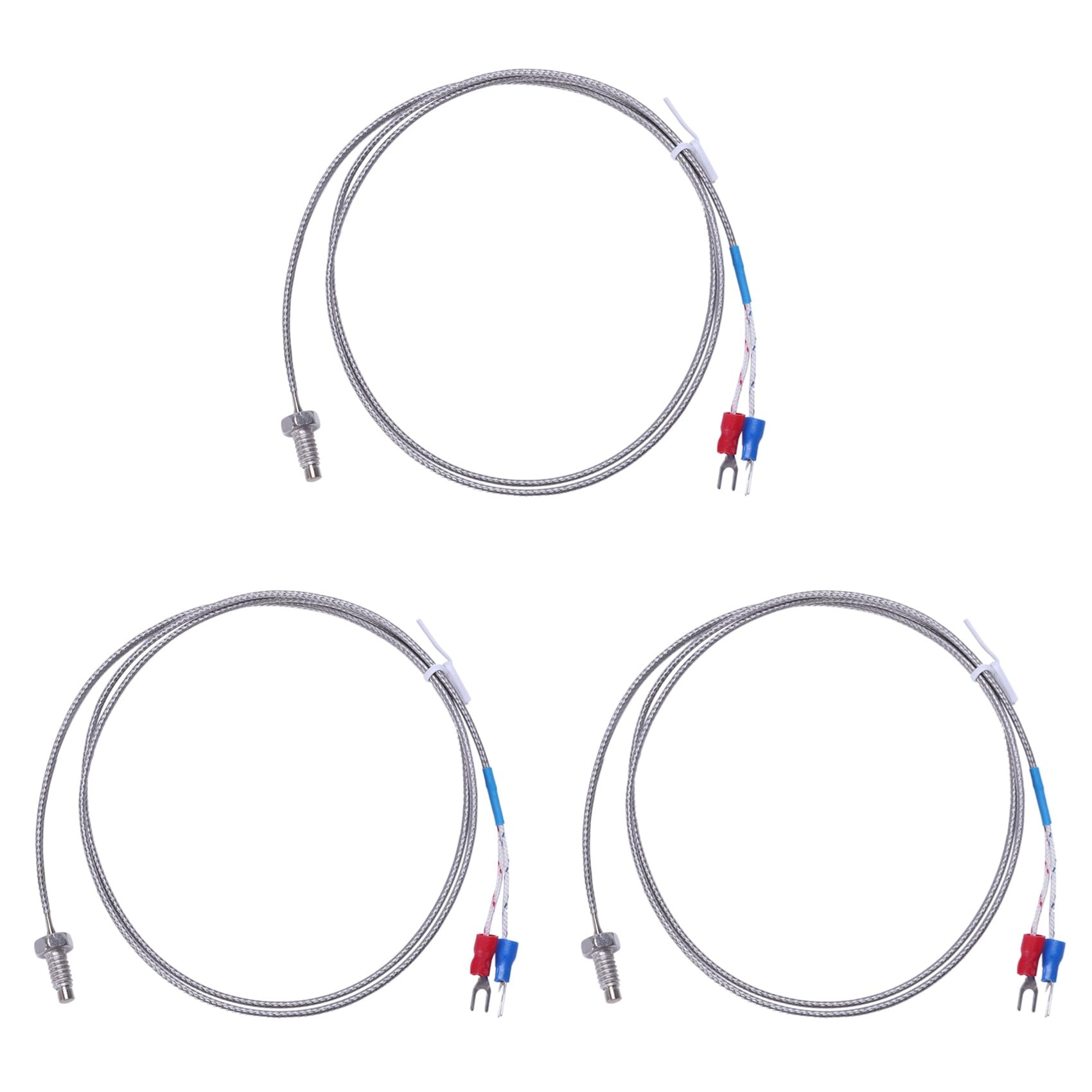 Ctrlzs 3Pcs 3.3Ft K Type Thermocouple Temperature Controller 0-400C Sensor Probe
