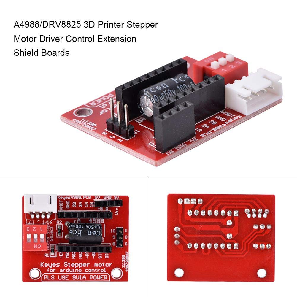 DRV8825 Stepper Motor Control Board, für 3D-Drucker Stepper Motor Drivers, Stepper Motor Extension Shield Boards