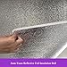 Reflective Foil Insulation Roll, Double-Sided Aluminum Heat Shield, 3mm Foam Core, Thermal Barrier (Silver, 16