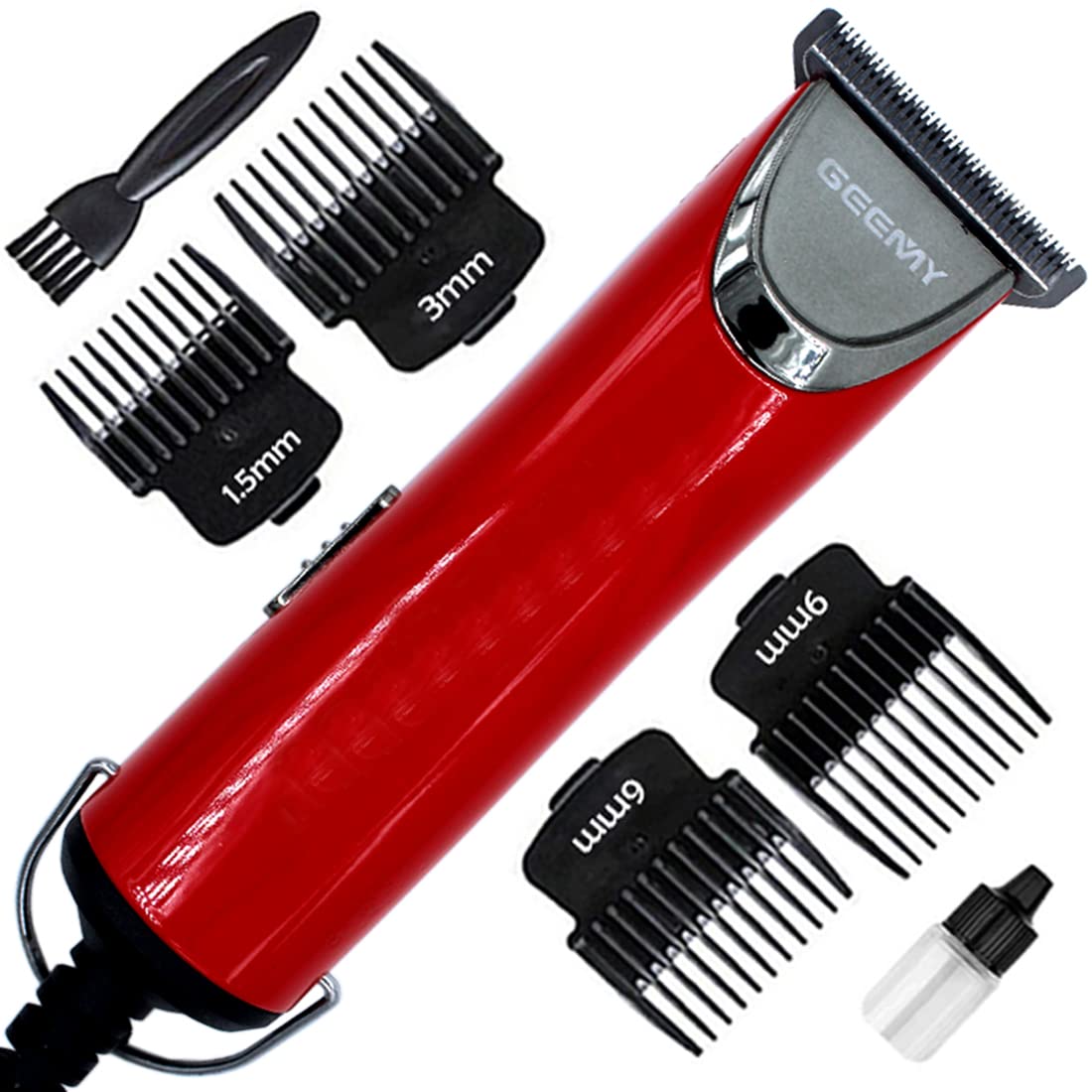 Corded Electric Waterproof Professional Barbar approved Hair Clipper Beard Mustache Trimmer Powerful 9W Shaver Cutter Cleaner Electric Razor for Men Multicolor (3 Year Warranty) 850