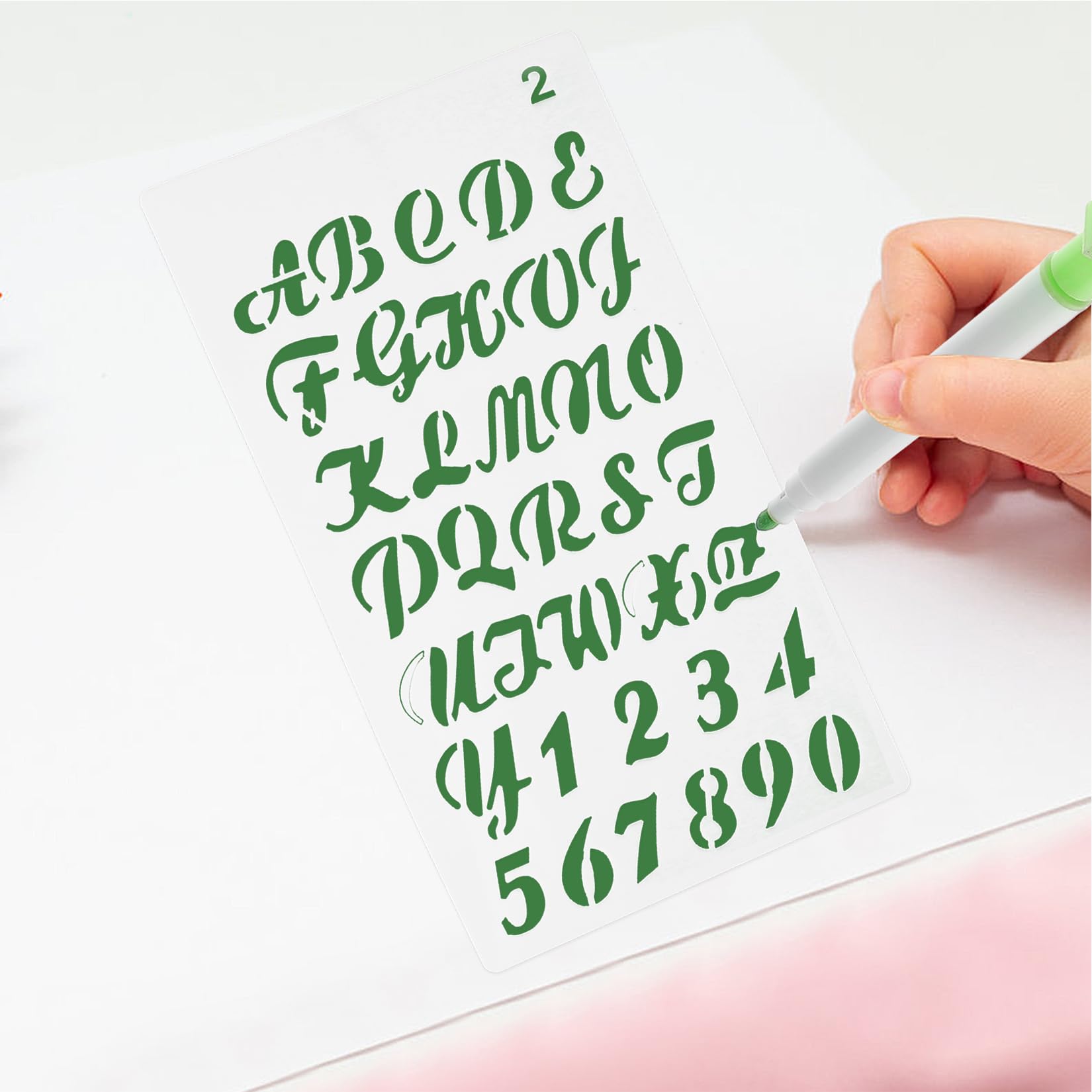 30 stuks lettersjablonen, letternummer cijfersjablonen, journalsjabloon