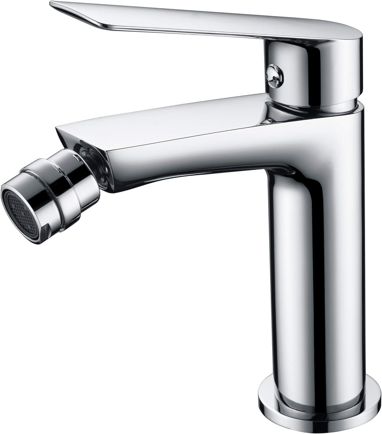 IMEX bateria bidetowa, bateria łazienkowa, bateria bidetowa, bateria bidetowa, bateria z mieszaczem ciepłej i zimnej wody, bateria bidetowa, kran bidetowy, łatwy montaż, seria Luxor, kolor chrom
