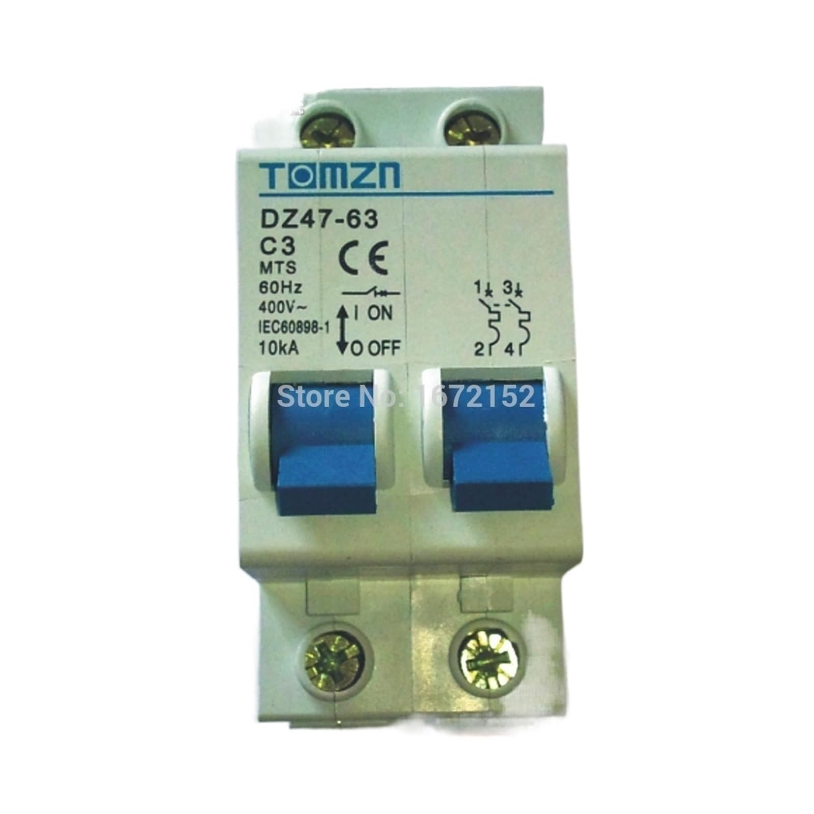 MTS Disyuntor Manual de Transferencia de 1 Polo 3A para Cuadros Eléctricos 400V