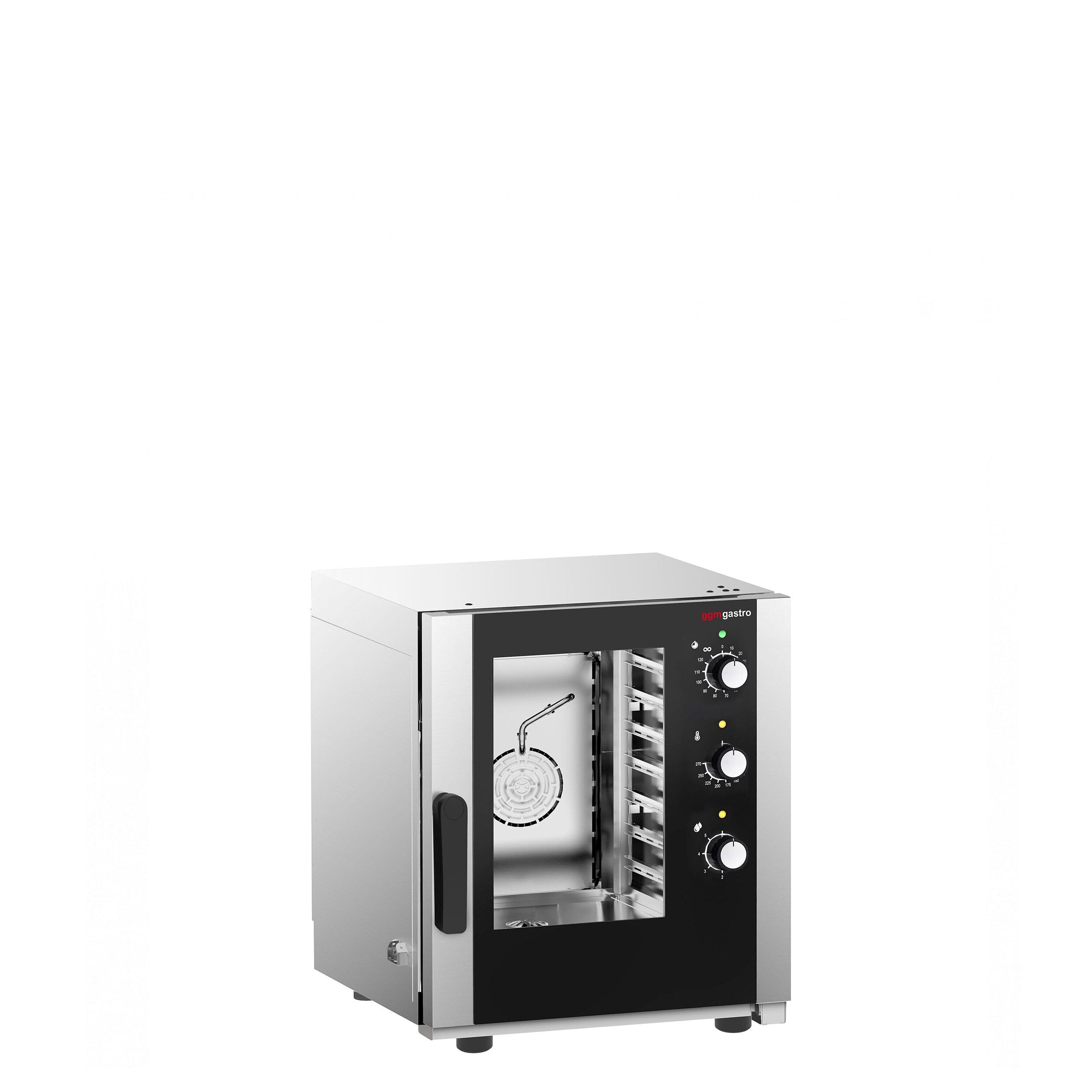 GGM Gastro Kombidämpfer 5x GN 2/3 Manuell | Ideal für den Dauereinsatz, hygienisches Edelstahldesign, einfache Reinigung, vielseitige Garfunktionen, platzsparend
