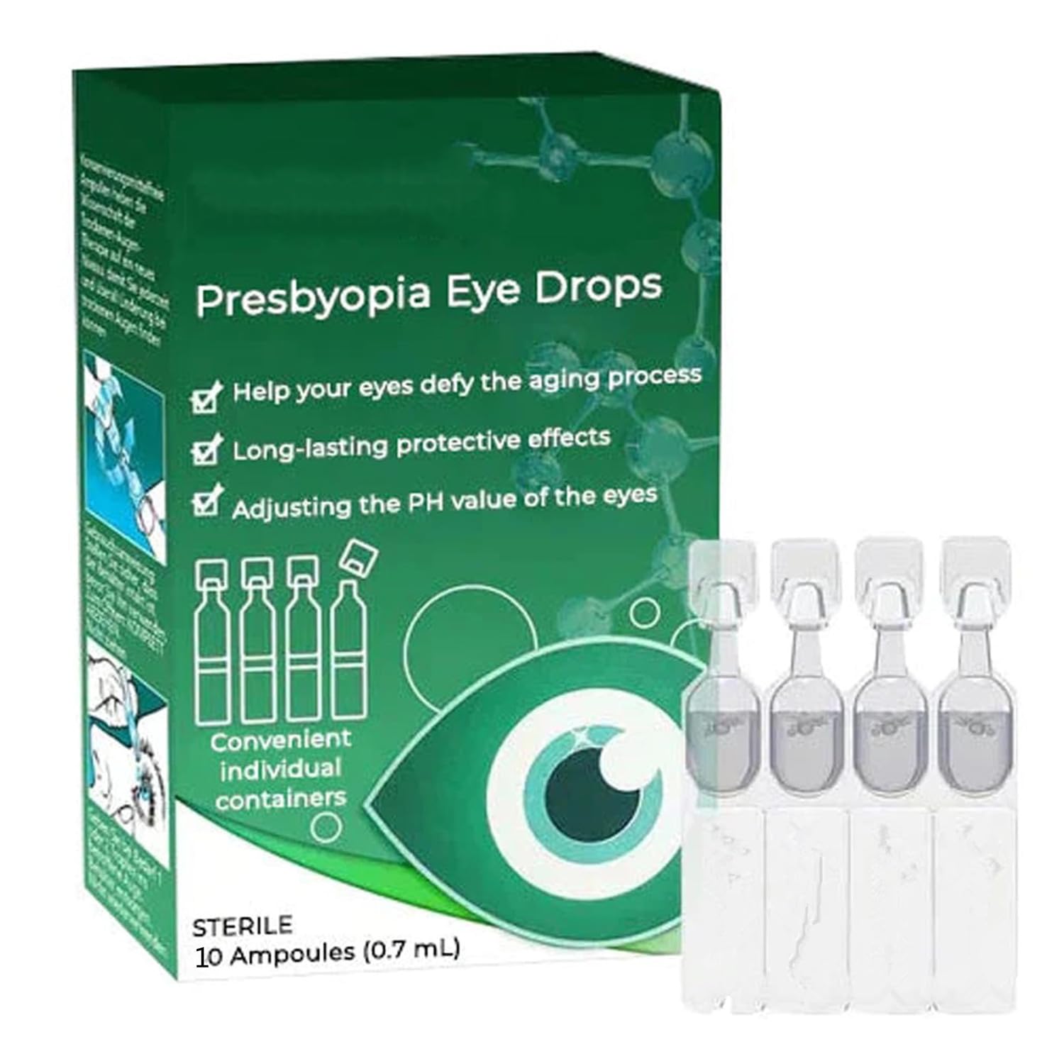 Presbyopia VisionRestore Eye Drops, Presbyopia Recovery Treatment Drops, Presbyopia Eye Drops, for All Seniors (1box)