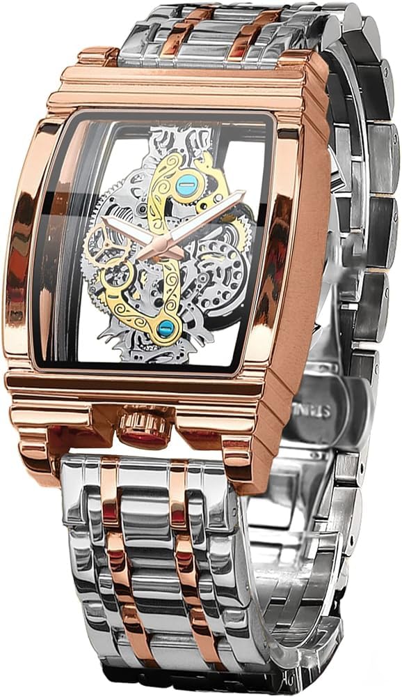 Analog Square Astrology Look Luxury Multi Two Tone Chain Watch (B0D9LPXSVC) Amazon Price History, Amazon Price Tracker