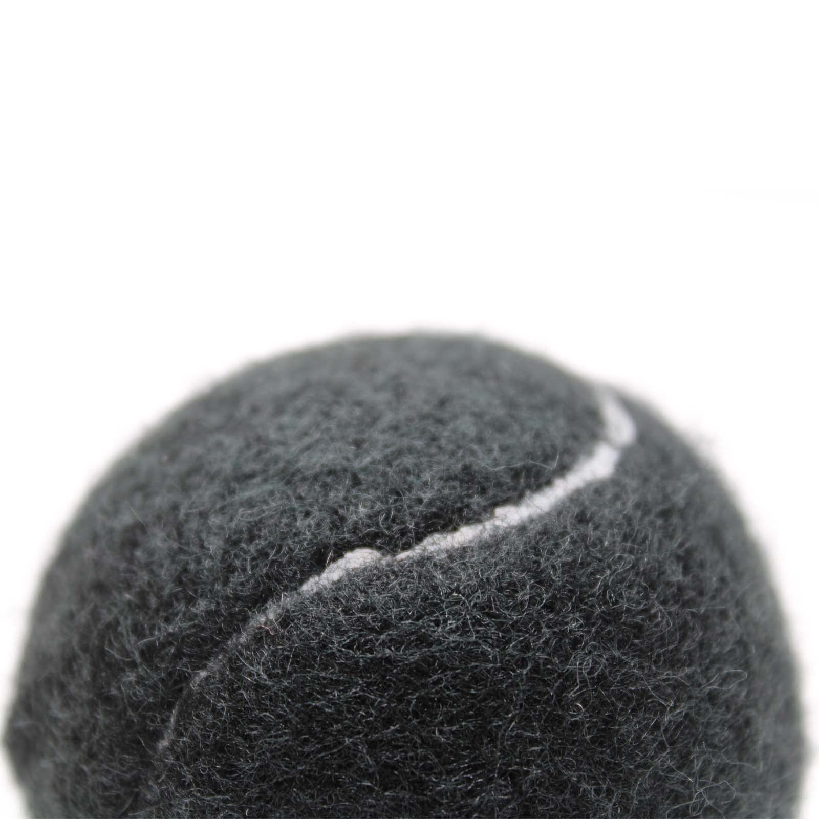 4 bolas de tenis precortadas para patas de muebles, almohadillas de fieltro resistentes y duraderas para protección del suelo (Negro)