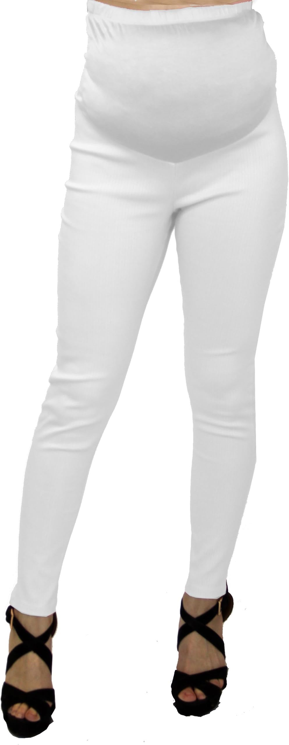 Trcclothing Womens Maternity Bottoms Pants with Elastic Wear High Waisted