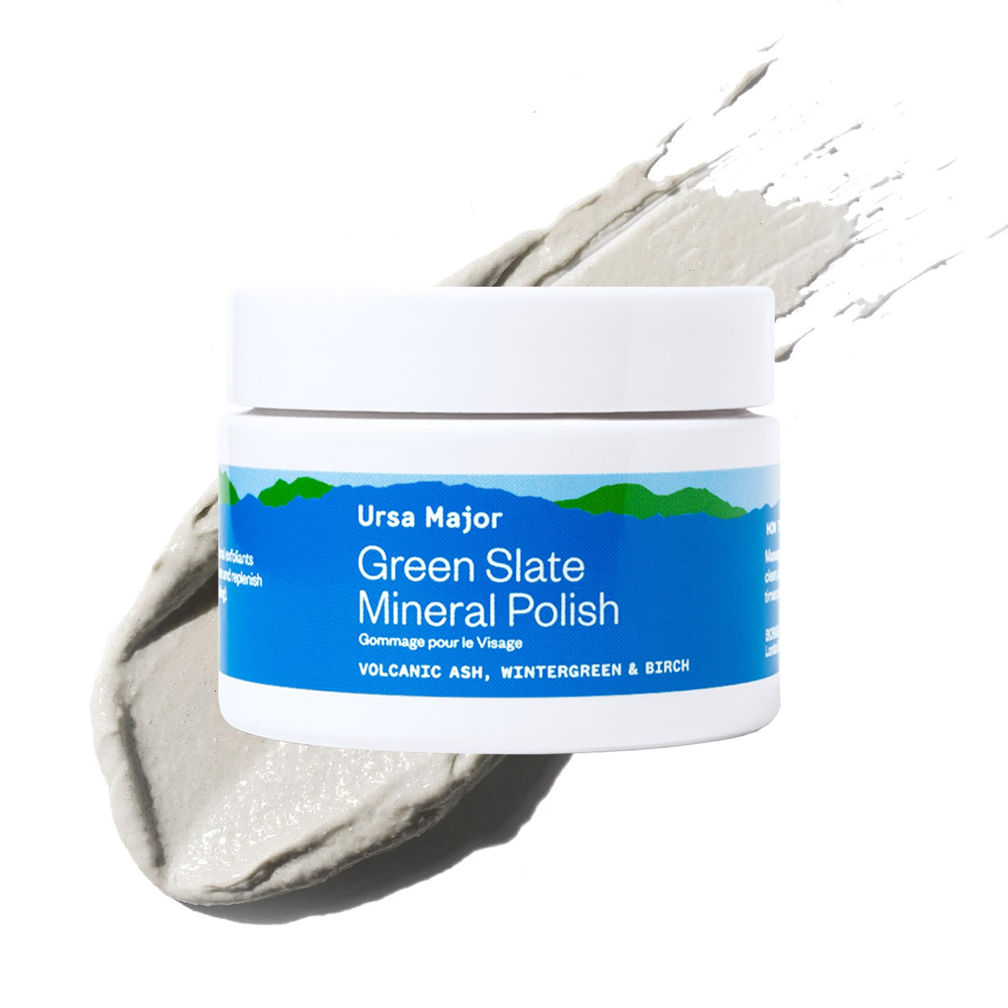 Ursa Major Green Slate Mineral Polish | Renew Appearance of Dull + Uneven Skin | Exfoliates Skin to Smooth, Refresh & Brighten | Vegan, Cruelty-Free & Non-Toxic 3.88oz