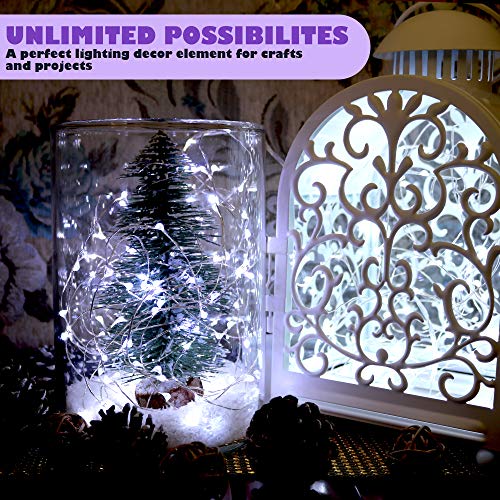6 Pack Fairy Lights Battery Operated Waterproof Fairy String Lights Firefly Lights Led Starry String Lights 7Ft 20 Leds Silvery Copper Wire For Wedding Party Bedroom Patio Christmas Decor Cool White #TOP4