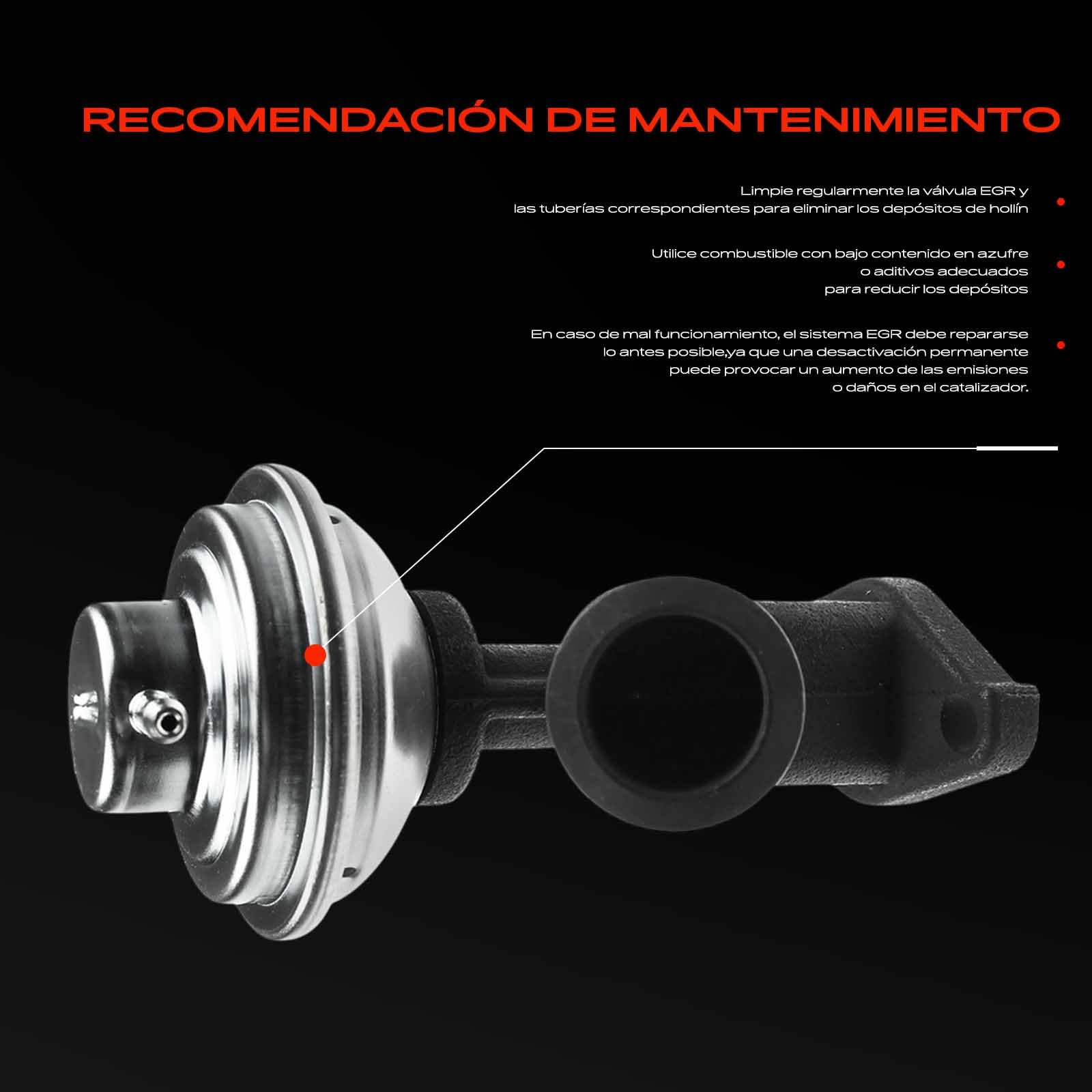 Frankberg Válvula EGR de recirculación de gases de escape 9633602180 | Compatible con: Xsara N1, 406 Descanso 8E/F, C5 I Break DE, 607 9D 9U, 306 7B N3 N5