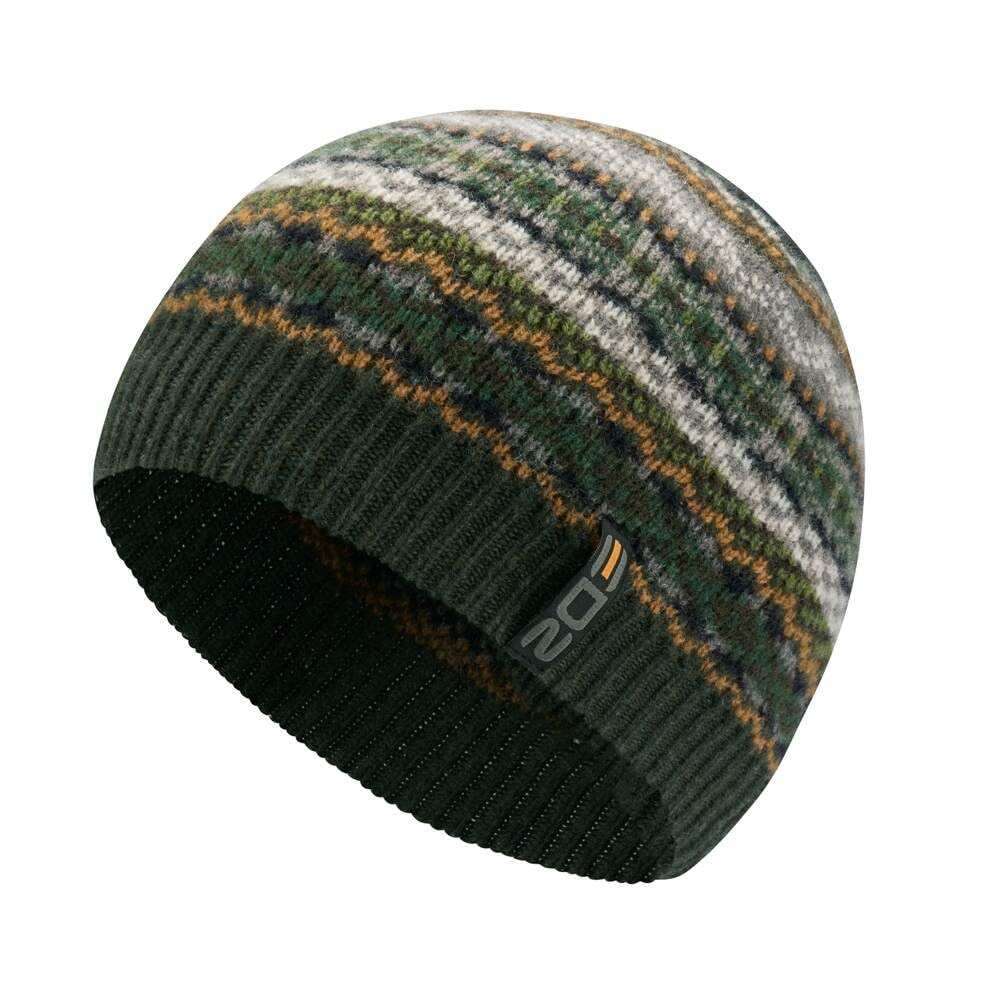 Edz Unisex Green Arran Traditional Knitted Beanie Hat