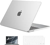 Vista 66 de EooCoo Funda compatible con MacBook Air de 15 pulgadas M5 2026 2025-2023 Release M4 M3 M2 modelo A3448 A3241 A3114 A2941, carcasa rígida de negro