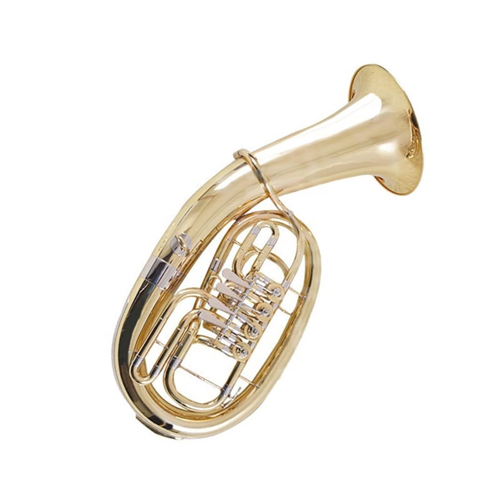 Tuba dla początkujących Instrument dęty blaszany eufonium czteroklawiszowy Bb