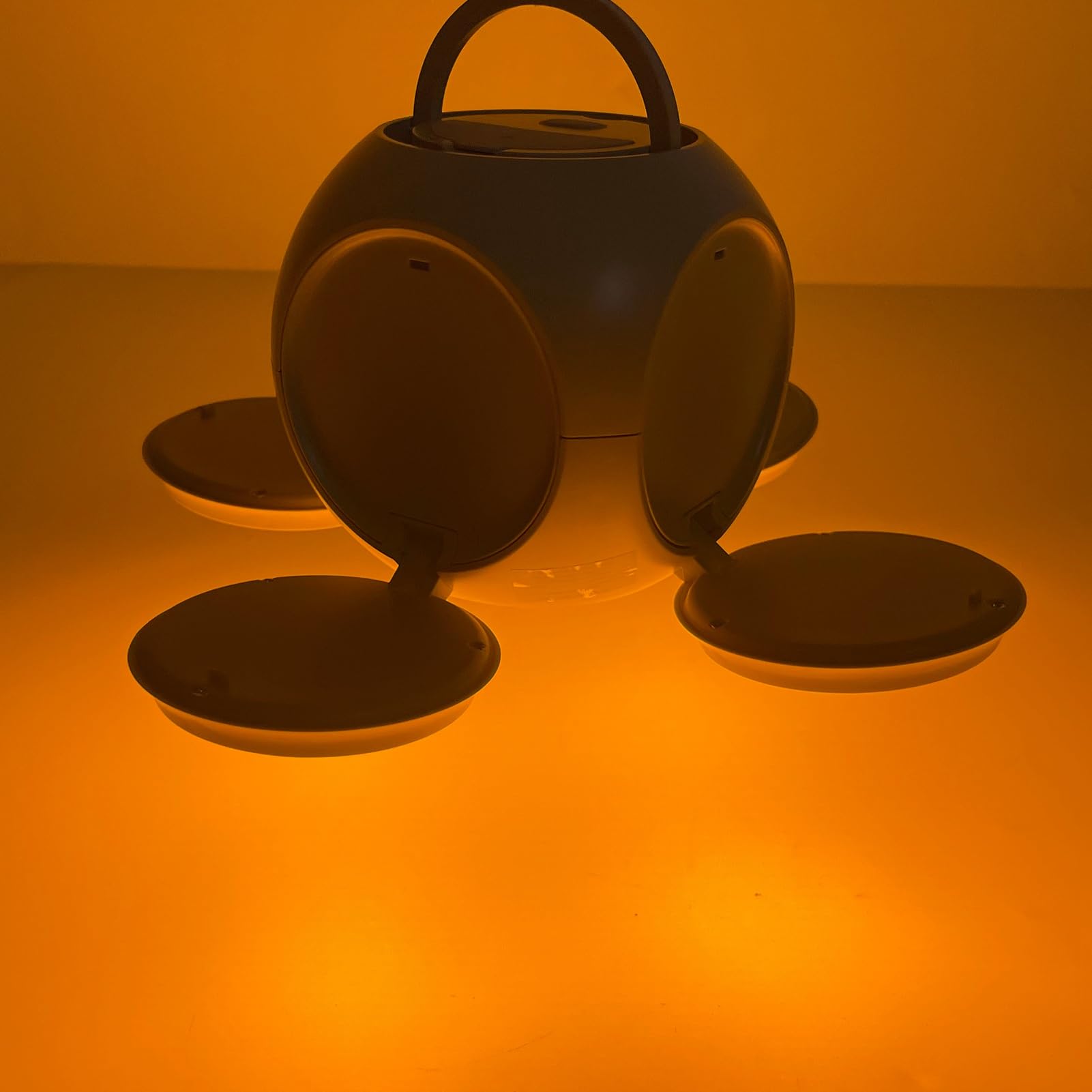 Lampa Kempingowa, Latarka Kempingowa o 3 Temperaturach Barwowych 10000 MAh Bateria do Biwakowania (Szary)