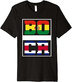 Half Bolivian Costa Rican Mixed Heritage Bolivia Costa Rica Premium T-Shirt