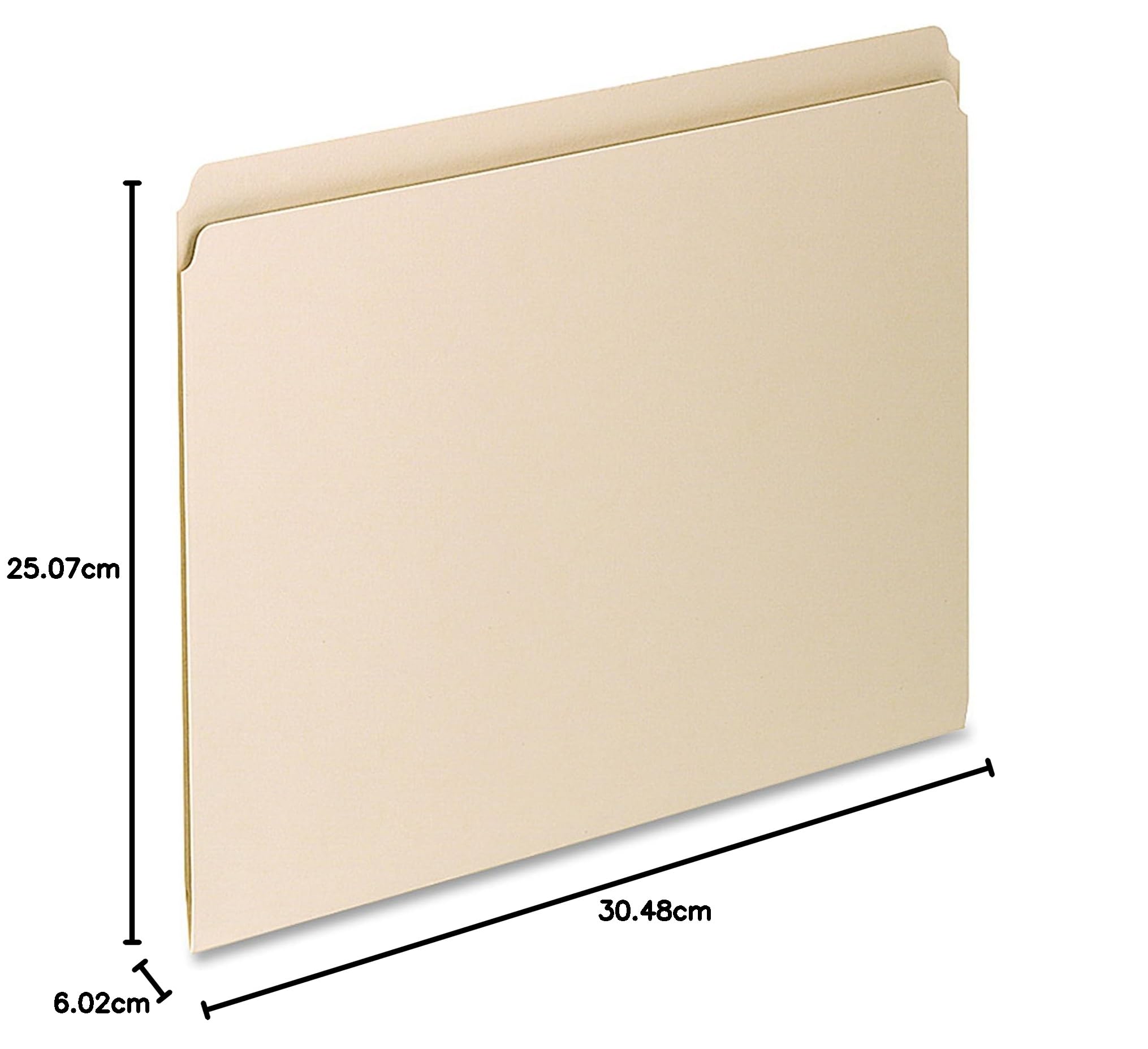 Pendaflex 752 Lot de 100 chemises à coupe droite en carton Manila