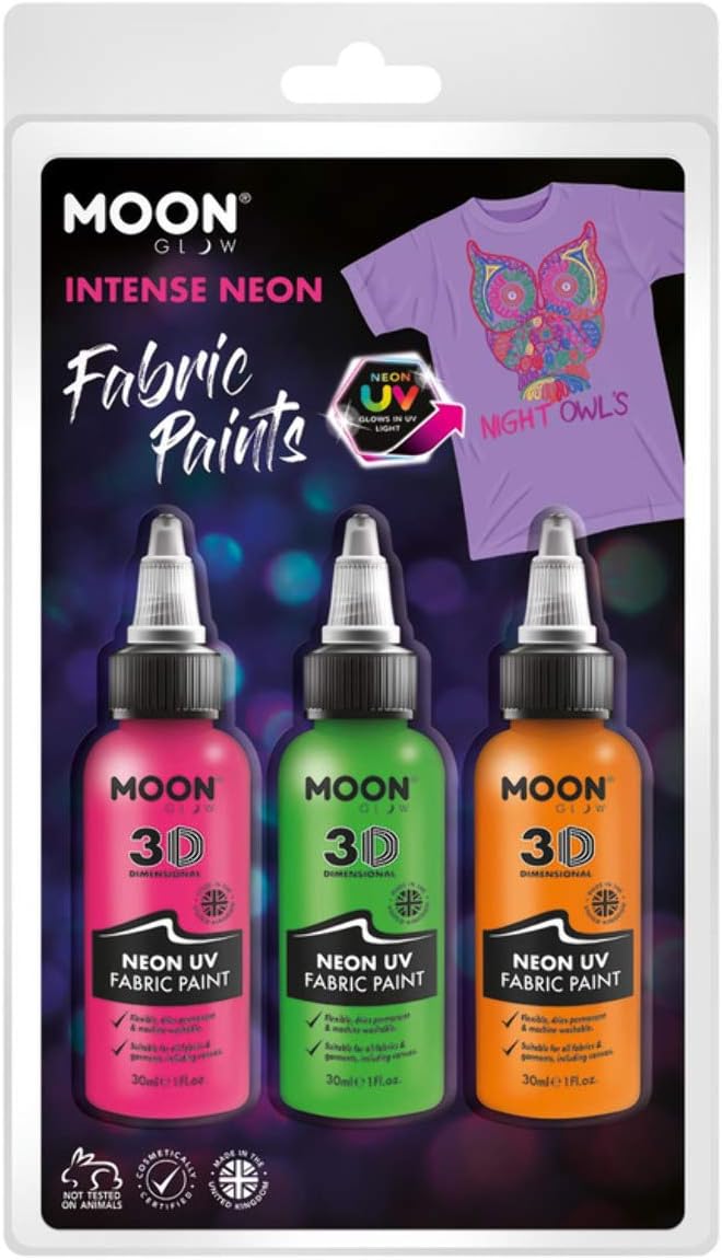 Moon Glow - Neon UV Intense Fabric Paint,