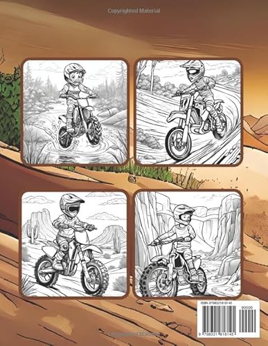 Dirt and Fast: Motocross - Coloring Book: Experience the Adrenaline - Fueled Excitement of Motocross
