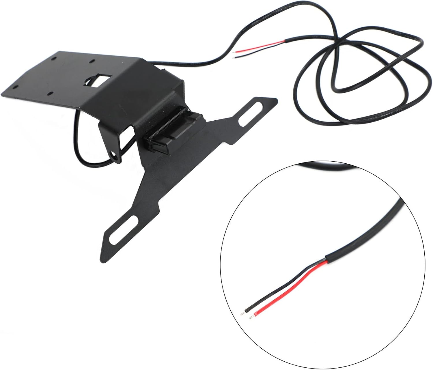 Areyourshop Motorcycle License Plate Bracket, License Plate Holder Frame Bracket fits for KAWASAKI Ninja H2-SX 2019-2021