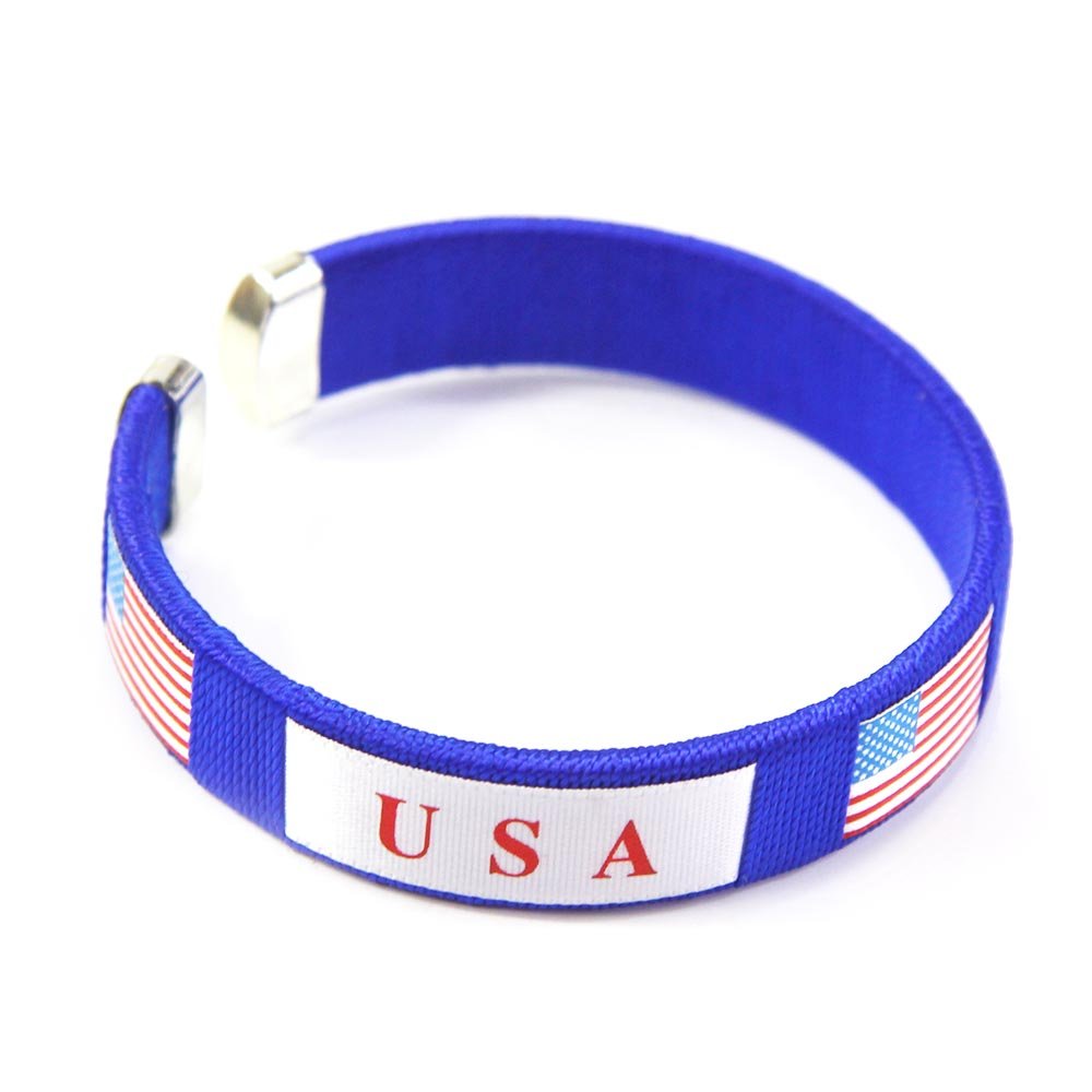 inDomit Silicone Wristband Bracelet, Soccer Band Wristband Bracelet Souvenir for Football Word Cup Champion Fans USA