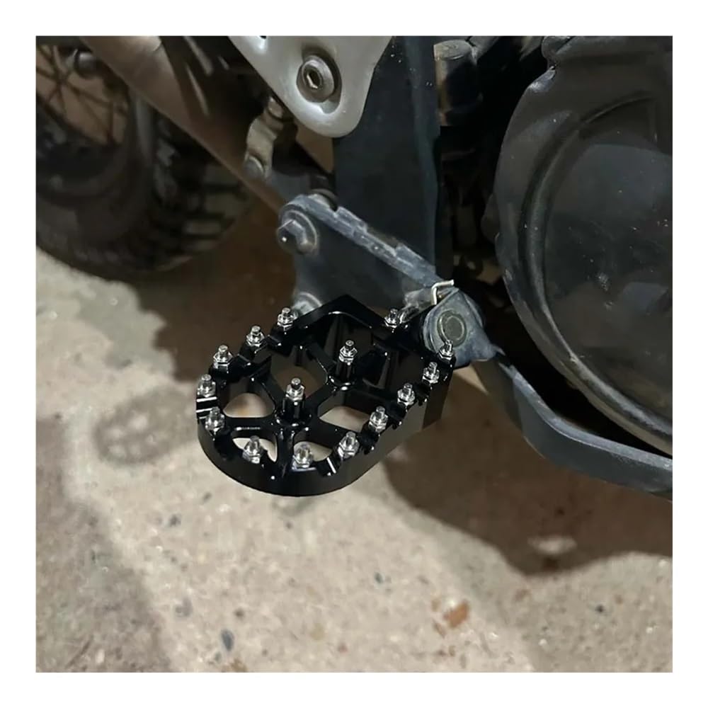 Für Tenere Für XT600 Für XT 600 E Für XTZ Für XT600Z Für XTZ600 Für XT600E Motorradzubehör Fußstütze Fußrasten Fußrasten Ruhepedale Klappbare Fußstütze(Black1)