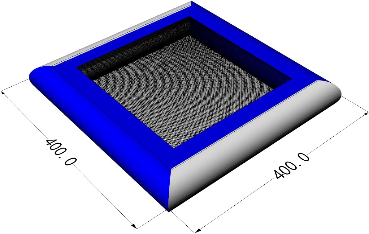 Popular 0.9mm PVC Inflatable Floating Trampoline Jumping Trampoline Bed Inflatable Water Trampoline (13ftx13ft with Pump)